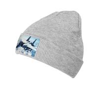 WAFICAC Berretto per Uomo e Donna, Cappelli Invernali Caldi e Carini, Cappelli con Risvolto e Motivo a Forma di Aereo da Caccia