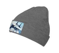 WAFICAC Berretto per Uomo e Donna, Cappelli Invernali Caldi e Carini, Cappelli con Risvolto e Motivo a Forma di Aereo da Caccia