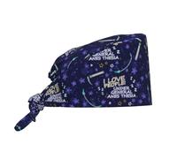 WAFICAC Cappellino da Lavoro Regolabile per anestesista con Fascia antisudore, Copricapo Chirurgico per Donne/Uomini