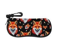 WAFICAC Custodia per occhiali da sole con cerniera, rigida, ideale per viaggi e come organizer per occhiali.