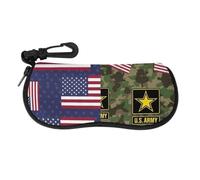 WAFICAC Custodia per occhiali da sole con cerniera, rigida, ideale per viaggi e come organizer per occhiali.