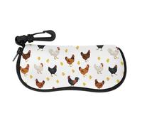 WAFICAC Custodia per occhiali da sole con cerniera, rigida, ideale per viaggi e come organizer per occhiali.