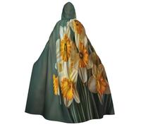 WAFICAC Mantello con cappuccio per cosplay Bouquet of Daffodils, mantello per cosplay di Halloween