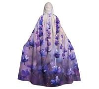 WAFICAC Mantello con cappuccio per cosplay romantico viola lavanda, mantello per cosplay di Halloween