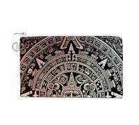 WAFICAC Portafoglio in tela con portamonete e calendario Maya, fine del mondo, grazioso portamonete, piccola borsa portaoggetti con cerniera