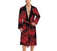 WAFICAC Tutto ciò che mi interessa è la pizza, accappatoio da uomo a maniche lunghe, da spa, da salotto, da bagno e da casa