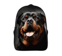 WAFICAC Zaino per laptop con stampa di un fantastico cane Rottweiler, borsa a tracolla da viaggio alla moda da 16 pollici, borsa a tracolla per il lavoro