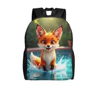 WAFICAC Zaino unisex resistente Fox da 16 pollici, resistente all'acqua, per lavoro, viaggi e avventure all'aria aperta, dispositivi da 16 pollici
