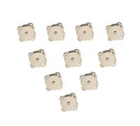 WAFJMAF 10 set di bottoni automatici magnetici da cucire a forma di fiore di prugna per borse, borsette e vestiti (148 mm, argento)