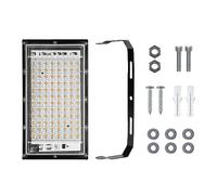 WAFOHSR 100W LED Flood Light Led Street Lamp Faretto For Esterni Illuminazione Lampada Da Parete IP65 Lampadina Giardino A Luce Notturna Impermeabile Risparmio Energetico Efficiente(WarmWhite-100W)