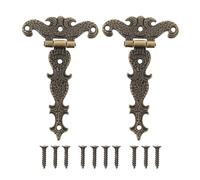 WAFOHSR 2 Pezzi Di Cerniera For Porta Antica, Armadio, Guardaroba, Cerniere For Gioielli, Custodia For Gioielli, Cerniera Decorativa, Hardware For Mobili Vintage Con Vite Facile Da Installare