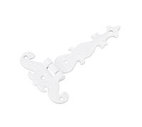 WAFOHSR 2 Pz 113 * 69mm Cerniera Antica For Finestre Armadio Armadio Guardaroba Porte Scatole Di Legno Cassa Di Gioielli Petto Facile Da Installare(White)