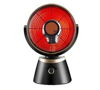 WAFOHSR 600/800W SCALDABAGNO Elettrico Portatile Mini Desktop di Casa Riscaldatori Caldo E Freddo Scaldino del Radiatore Riscaldatore Elettrico Ventilatore di Aria Calda Facile da Usare(800w Black)