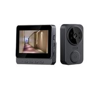 WAFOHSR Campanello Con Schermo IPS Da 4,3 Pollici, Interfono Visivo Wireless 2.4G, Monitoraggio Video Intelligente, Bidirezionale Audio Bidirezionale