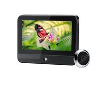 WAFOHSR Campanello Wi-Fi Con Spioncino Grandangolare Da 120 Gradi, Visore Digitale For 1080P, Rilevamento Del Movimento Audio Bidirezionale(Doorbell)