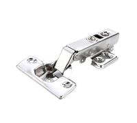 WAFOHSR Cerniera For Porta In Acciaio Inossidabile Cerniere Idrauliche Ammortizzatore Chiusura Ammortizzata For Hardware For Mobili Armadio Facile Da Installare(Half Overlay)