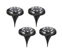 WAFOHSR Confezione Da 4/8 Luci A Disco A Energia Solare For Esterni Giardino, Sotterranee Solari, Ponte, Faretti, Lampada A LED Interrata, Decorazione Del Bright Energy Efficient(White,2boxes)