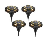 WAFOHSR Confezione Da 4/8 Luci A Disco A Energia Solare For Esterni Giardino, Sotterranee Solari, Ponte, Faretti, Lampada A LED Interrata, Decorazione Del Bright Energy Efficient(Warm,1box)