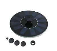 WAFOHSR Fontana Solare da 13 cm / 16 cm con 6 ugelli Pompa for Fontana da Bagno for Uccelli a energia Solare ad Alta efficienza ad Avvio rapido Facile da Installare(13CM epoxy Board)