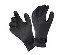 WAFOHSR Guanti da Immersione Muta da Uomo Guanti Invernali Immersioni Snorkeling Pagaia Surf Kayak Canoa Pesca Subacquea Guanti Attrezzatura Subacquea Ampia Gamma di Applicazioni(3MM No Logo,S)