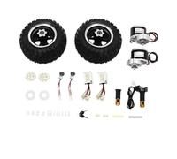 WAFOHSR Kit Di Conversione For Carrello Elettrico Da 250 W E 24 V, Set Ruote For Bici Spiaggia A Doppia Ruota For Go-kart, Sedie A Rotelle Scooter Motore Potente