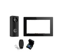 WAFOHSR Kit Di Sistemi Interfono IP POE Digitale WiFi Smart Video Da 10 Pollici Touch Screen Citofono Senza Fili For Campanello Della Villa Del'appartamento Audio Bidirezionale(HD-7inch 1V1-01)