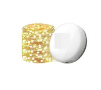 WAFOHSR Lampada da Campeggio A LED 10 M di Lunghezza, Striscia Atmosfera, Cintura Luce Riciclabile Impermeabile, Giardino Esterna for Decorazione for Tenda Illuminazione Brillante(Warm Colorful)