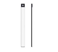WAFOHSR Luce Con Sensore Di Movimento A LED Notturna A Senza Fili Lampada Da Notte Ricaricabile USB Armadio For Sotto Retroilluminazione For La Cucina Rilevatore Di Movimento(Black 40CM)
