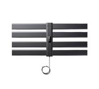 WAFOHSR Portasciugamani Elettrico Bagno Riscaldamento Intelligente Stendino A Temperatura Costante Portaoggetti Impermeabile Scaldasalviette Basso Consumo Energetico(Left,Black)