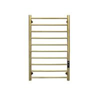 WAFOHSR Portasciugamani Elettrico Intelligente A Temperatura Costante Riscaldato in Acciaio Inossidabile Stendino for Bagno Scaldasalviette Basso Consumo Energetico(Gold Display)