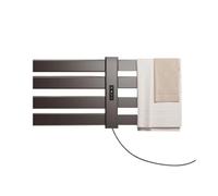 WAFOHSR Portasciugamani Elettrico Intelligente Riscaldamento in Fibra di Carbonio Hotel Bagno Asciugamano A Parete for La Casa Basso Consumo Energetico(Four Poles - Grey)