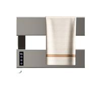 WAFOHSR Portasciugamani Elettrico Intelligente Senza Punzonatura, Asciugamano da Bagno, Riscaldamento E Stendino, for Disinfezione, Accessori for Il Basso Consumo Energetico(Gray-2-Exposed Wire)
