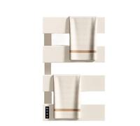 WAFOHSR Portasciugamani Elettrico Intelligente Senza Punzonatura, Asciugamano da Bagno, Riscaldamento E Stendino, for Disinfezione, Accessori for Il Basso Consumo Energetico(White-4-Exposed Wire)