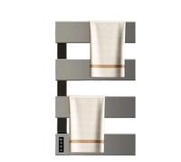 WAFOHSR Portasciugamani Elettrico Intelligente Senza Punzonatura, Asciugamano da Bagno, Riscaldamento E Stendino, for Disinfezione, Accessori for Il Basso Consumo Energetico(Gray-5-Exposed Wire)