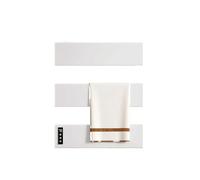 WAFOHSR Portasciugamani Elettrico Intelligente Senza Punzonatura, Asciugamano da Bagno, Riscaldamento E Stendino, for Disinfezione, Accessori for Il Basso Consumo Energetico(White-3-Hidden Wire)