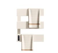 WAFOHSR Portasciugamani Elettrico Intelligente Senza Punzonatura, Asciugamano da Bagno, Riscaldamento E Stendino, for Disinfezione, Accessori for Il Basso Consumo Energetico(White-3-Exposed Wire)