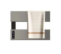 WAFOHSR Portasciugamani Elettrico Intelligente Senza Punzonatura, Asciugamano da Bagno, Riscaldamento E Stendino, for Disinfezione, Accessori for Il Basso Consumo Energetico(Gray-2-Exposed Wire)