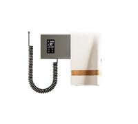 WAFOHSR Portasciugamani Elettrico Riscaldamento in Fibra di Carbonio Asciugatura A Temperatura Costante Bagno Casa Scaldasalviette Accessori for Il Basso Consumo Energetico(Grey Single Layer)