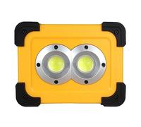 WAFOHSR Proiettore Solare For Esterni COB LED 50W Batteria Ricaricabile Faretto A Luce Di Inondazione A Lampada Da Lavoro Magnetica Con 6000mAh Power Bank Risparmio Energetico Efficiente(W583_50W)