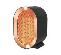 WAFOHSR Riscaldatore Elettrico da 1200 W 120 V Mini Riscaldatore da Tavolo for Uso Interno Riscaldatore Portatile Regolabile A Due velocità for Ufficio Facile da Usare(Black)
