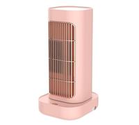 WAFOHSR Riscaldatore Piccolo da Tavolo da 1300 W con Riscaldatore Elettrico Intelligente Domestico in Ceramica Stile Testa Scuotebile PTC A Riscaldamento Rapido Facile da Usare(Pink)