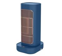 WAFOHSR Riscaldatore Piccolo da Tavolo da 1300 W con Riscaldatore Elettrico Intelligente Domestico in Ceramica Stile Testa Scuotebile PTC A Riscaldamento Rapido Facile da Usare(Blue)