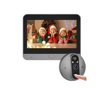 WAFOHSR Spioncino Digitale Intelligente Da 3 MP WiFi Alimentato A Batteria Con Telecamera PIR FHD E APP For La Visione Notturna Scheda TF 128 GB Audio Bidirezionale