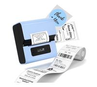 WAFOHSR Stampante For Etichette Con Codice A Barre Stampante Termica Bluetooth For Etichettatrice Da 3 Pollici For Uso Domestico Aziendale Compatibile Con Telefono E PC Facile Da Usare(Blue)