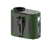 WAFOHSR Ventilatore Portatile Da Cintura, Mini Ricaricabile Appendere Al Collo Con Power Bank, Luce LED For Esterni, Lavoro, Campeggio, Clip, 10000 MAh Clip A Mani Libere(Green)