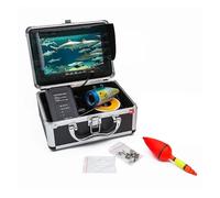 WAFOHSR Videocamera Da Pesca Con Funzione DVR, Risoluzione HD 1000TVL, For Ghiaccio, Lago E Oceano, Monitor TFT A Colori 7'' 12 Luci Bianche Immagini Ad Alta Definizione(15m-with DVR)