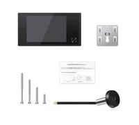 WAFOHSR Videocitofono Con Display LCD Da 3,5 Pollici, Spioncino 120 Gradi, Telecamera Di Sicurezza Digitale For La Casa, Monitor Esterno Audio Bidirezionale(Black)