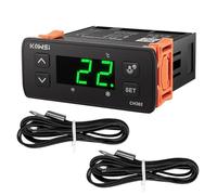 WAFTVB KWS-CH302 Termostato Termoregolatore AC110V-220V Controllo Digitale 'Allarme di sbrinamento della Temperatura del Frigorifero con Doppio sensore NTC