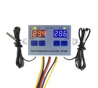 WAFTVB Misuratore di sensore di Temperatura 220V Controller Digitale a Doppio LED Termostato di Raffreddamento for Riscaldamento elettricoTermoregolatore for incubatrice for Acquario(24V)