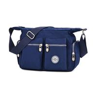 Wafybsre Borsa a Tracolla Casual da Donna, multi tasca, Borsetta Leggero Borse e Messenger (Blu)